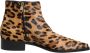 Dolce & Gabbana Luipaard Kalf Bont Enkellaarzen - Thumbnail 1