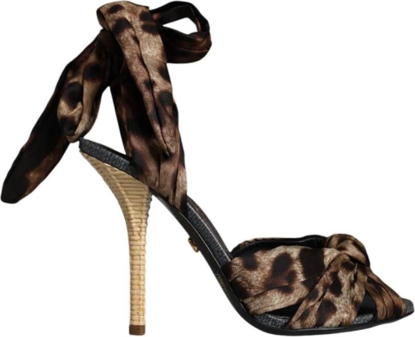 Dolce & Gabbana Luipaard Keira Heels Sandalen Schoenen