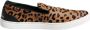 Dolce & Gabbana Luipaard Loafer Sneakers Bruin Kalfsleer Bont - Thumbnail 1