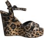 Dolce & Gabbana Luipaard Wig Enkelband Sandalen - Thumbnail 1