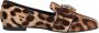 Dolce & Gabbana Luipaardprint Kristal Loafers Platte Schoenen - Thumbnail 1