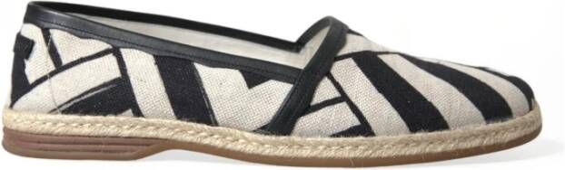 Dolce & Gabbana Luxe Gestreepte Leren Espadrilles Multicolor Dames