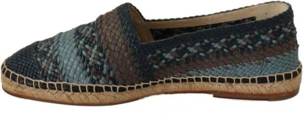 Dolce & Gabbana Luxe geweven leren espadrilles