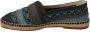 Dolce & Gabbana Blauw Grijs Buffalo Espadrille Schoenen Blue - Thumbnail 3