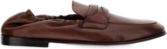 Dolce & Gabbana Luxe Leren Loafers voor Heren Brown Heren