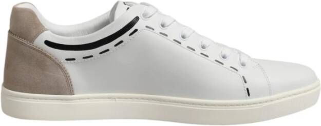 Dolce & Gabbana Luxe Leren Sneakers met Logo Details