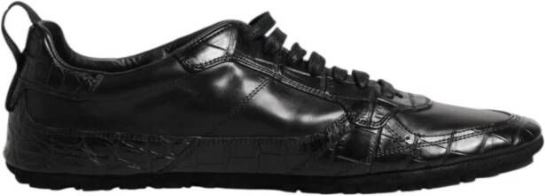 Dolce & Gabbana Luxe Leren Sneakers met Rubberen Zool