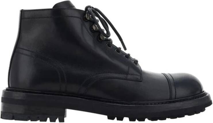 Dolce & Gabbana Luxe Leren Veterschoenen
