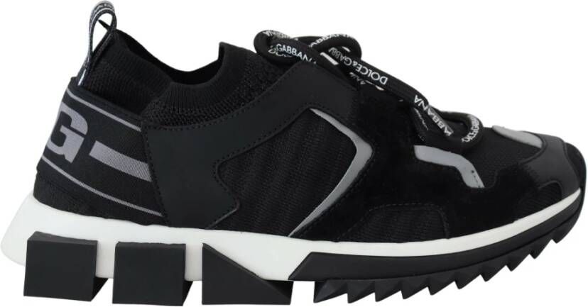 Dolce & Gabbana Luxe Monochrome Slip-On Sneakers Black Dames