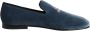 Dolce & Gabbana Luxe Velvet Logo Loafers Leren Zool - Thumbnail 1