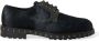 Dolce & Gabbana Luxe Zwarte Kalf Bont Derby Schoenen Black Heren - Thumbnail 2