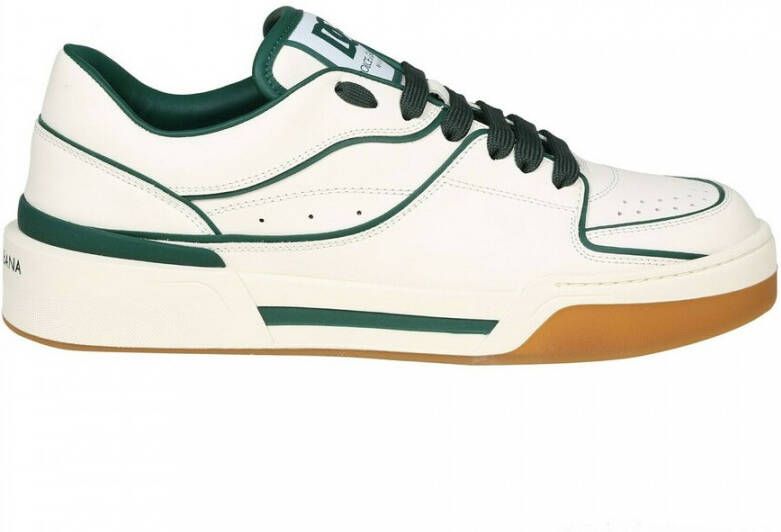 Dolce & Gabbana Nieuwe Roma Leren Sneakers Beige Heren