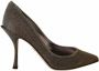 Dolce & Gabbana Goud Zilver Stof Hakken Pumps Schoenen Gray Dames - Thumbnail 1