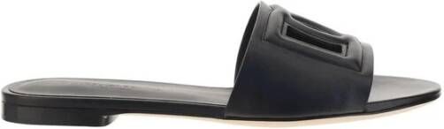 Dolce & Gabbana Glij in stijl met deze sliders van hoogwaardige stof Black Dames