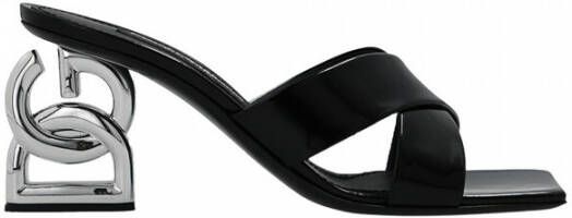 Dolce&Gabbana Pumps & high heels Polished Calfskin Mules With Heel in zwart