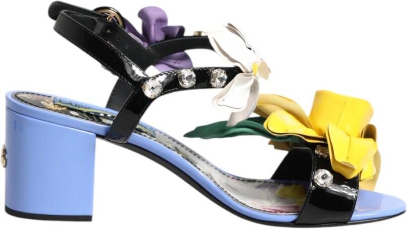 Dolce & Gabbana Multicolor Bloe Kristal Keira Sandalen