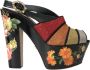 Dolce & Gabbana Multicolor Floral Crystal Platform Sandalen Multicolor Dames - Thumbnail 7