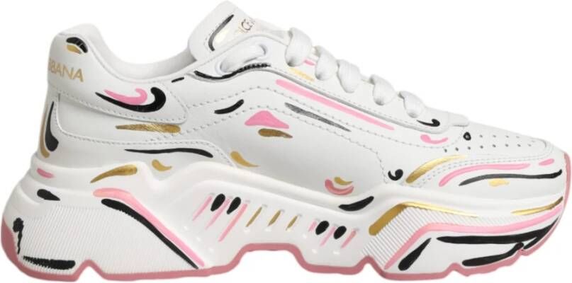 Dolce & Gabbana Multicolor Handgeschilderde Daymaster Sneaker Schoenen