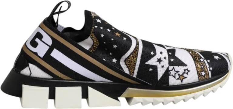 Dolce & Gabbana Multicolor lage top sneakers met logo