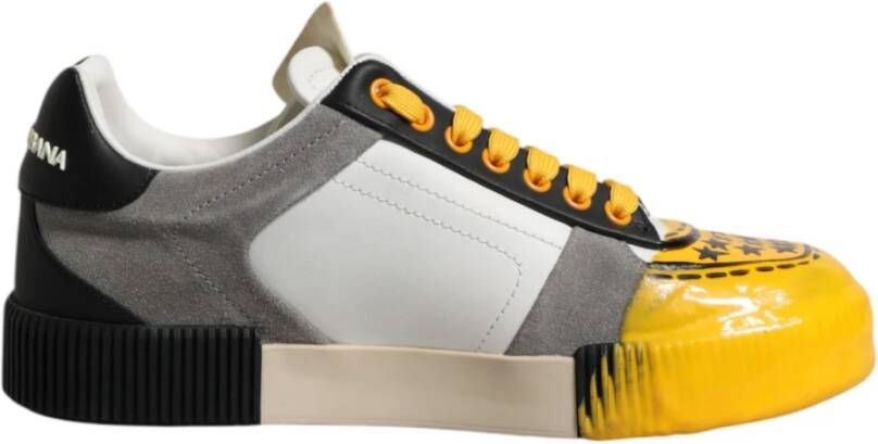 Dolce & Gabbana Multicolor Lage Top Veterschoenen