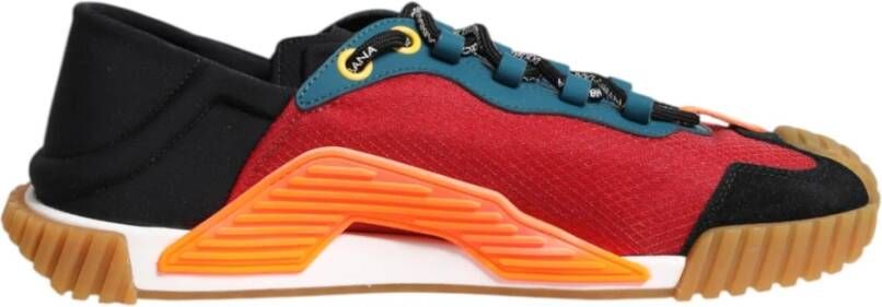Dolce & Gabbana Multicolor Stoffen Veterschoenen NS1 Multicolor Heren