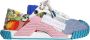 Dolce & Gabbana Multicolor Patchwork Lage Sneakers Multicolor Dames - Thumbnail 1