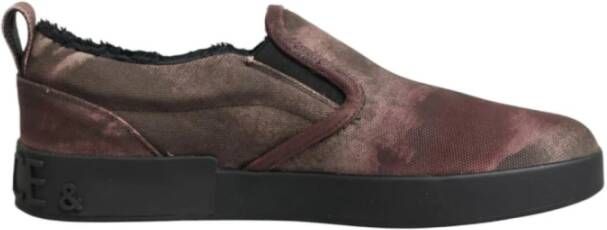 Dolce & Gabbana Multicolor Slip On Heren Sneakers