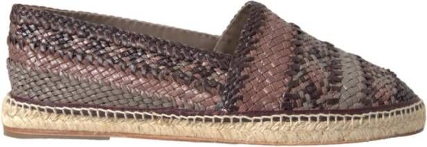 Dolce & Gabbana Multicolor Buffalo Leren Instap Espadrilles Multicolor Heren