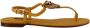 Dolce & Gabbana Mustard Leather Devotion Flats Sandals Shoes Geel Dames - Thumbnail 1