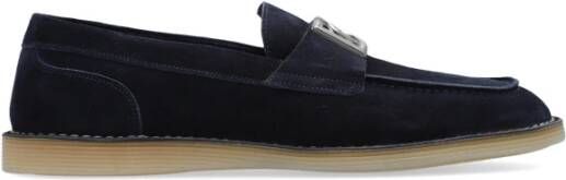 Dolce & Gabbana Platte Schoenen Nieuwe Florio Ideaal Blue Heren