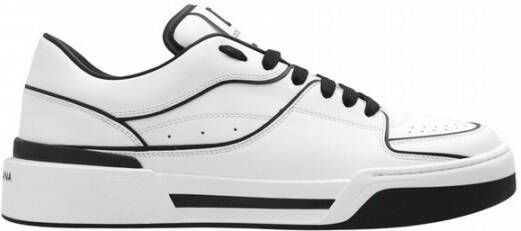 Dolce & Gabbana Nieuwe Roma Sneakers met Contrasterende Details White Heren