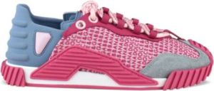 Dolce & Gabbana NS1 Roze en Blauwe Sneakers Roze Dames
