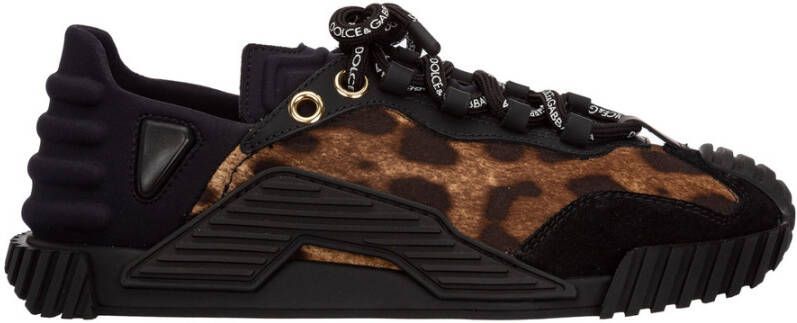 Dolce & Gabbana Sneakers met luipaardprint Bruin