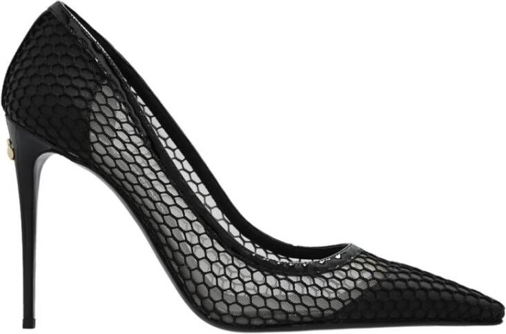 Dolce & Gabbana Openwork stiletto pumps Zwart Dames