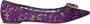 Dolce & Gabbana Lila Taormina Kant Kristal Loafers Schoenen Purple Dames - Thumbnail 7