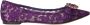 Dolce & Gabbana Lila Taormina Kant Kristal Loafers Schoenen Purple Dames - Thumbnail 1