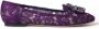 Dolce & Gabbana Paarse Taormina Kant Kristal Platte Schoenen Purple Dames - Thumbnail 18