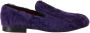 Dolce & Gabbana Luxe Paarse Schapenvacht Loafers Purple Dames - Thumbnail 2