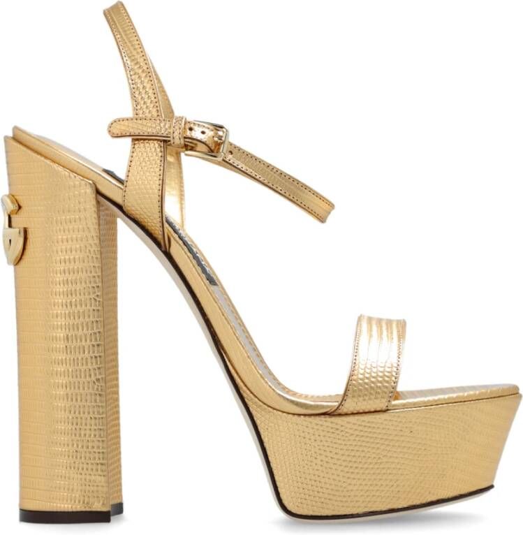 Dolce & Gabbana Plateau sandalen Yellow Dames