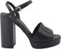 Dolce & Gabbana Plateau Sandalen met Verstelbare Enkelband Black Dames - Thumbnail 1