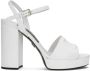 Dolce & Gabbana Plateau sandalen van kalfsleer White Dames - Thumbnail 1