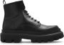 Dolce & Gabbana Trek Leren Gevechtslaarzen Black Heren - Thumbnail 3