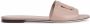 Dolce & Gabbana Platte Nude Logo Relief Sandaal - Thumbnail 1