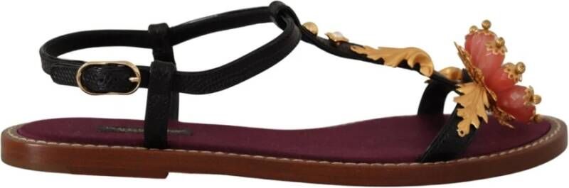 Dolce & Gabbana Platte sandalen Bruin Dames