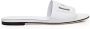 Dolce & Gabbana Ronde Neus Slides van Kalfsleer White Dames - Thumbnail 11