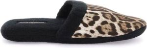 Dolce & Gabbana Platte sandalen Zwart