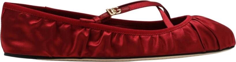 Dolce & Gabbana Platte schoenen in katoenmix