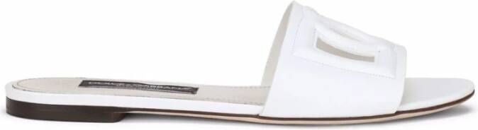 Dolce & Gabbana Platte schoenen Wit White Dames