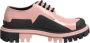 Dolce & Gabbana Poederroze Leren Veterschoenen - Thumbnail 1