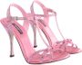 Dolce & Gabbana High Heel Sandals Pink Heren - Thumbnail 14